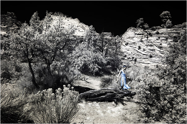 infrablue dress - zion